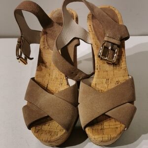 Leather Sandals Michael Kors Beige Sz 7